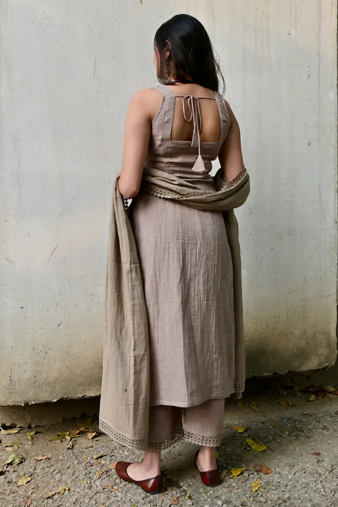 Jiya Elegant Lace-Detail Premium Kurta Set
