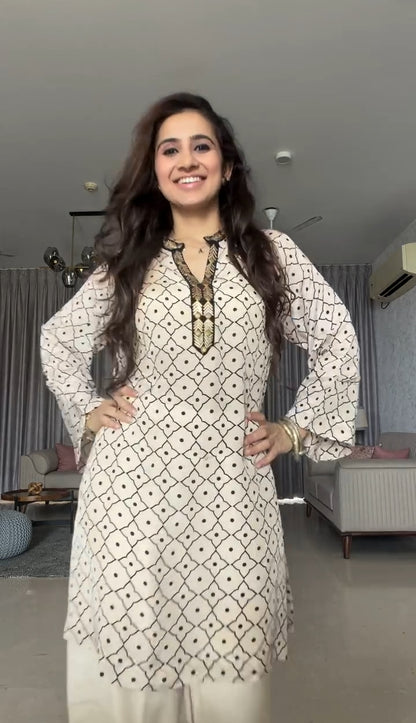 Ira Heavy Printed Crepe Kurta Suit Set