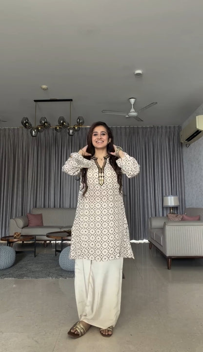Ira Heavy Printed Crepe Kurta Suit Set