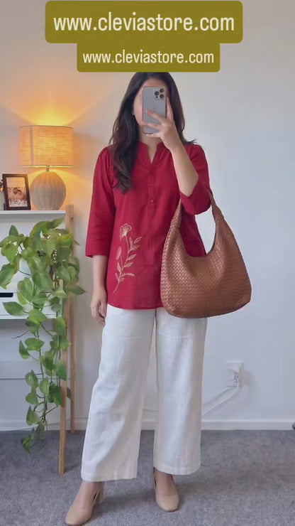 Maya Printed Cotton Top & Pant
